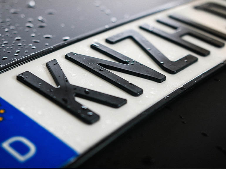 3D Kennzeichen für dein Auto