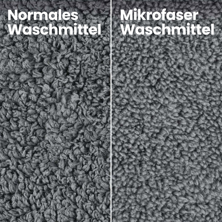 Mikrofaser Waschmittel 1L mit Messbecher – Spezialwaschmittel für Mikrofasertücher, Polier- & Trockentücher