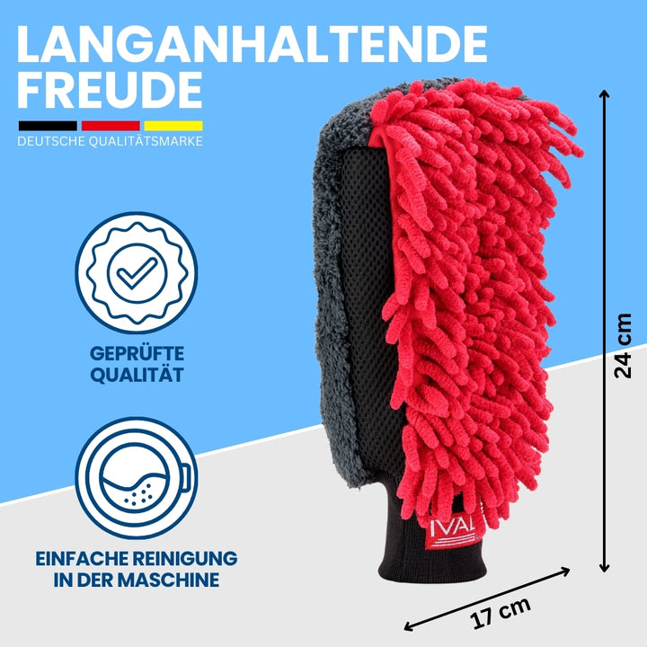 Waschhandschuh Multifunktional - Für jeden Schmutz die richtige Oberfläche - Effektive Reinigung