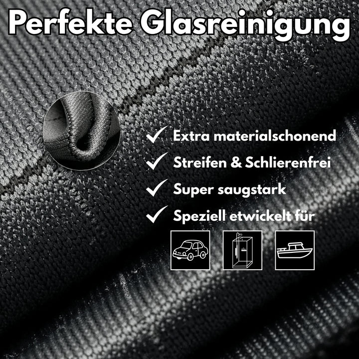 Carbon Glastuch - Profi Tuch für eine einfache Glasreinigung