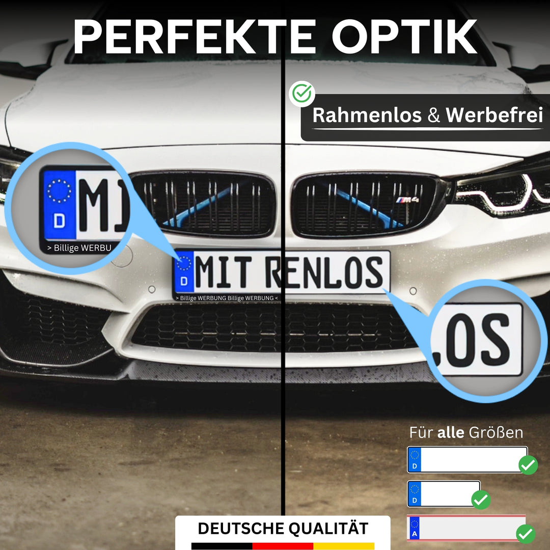 Magnet Kennz. Halter - Hinter der Stoßstange