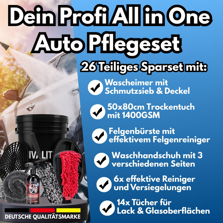 All in One Premium Autopflege Sparbundle - 26 Teile