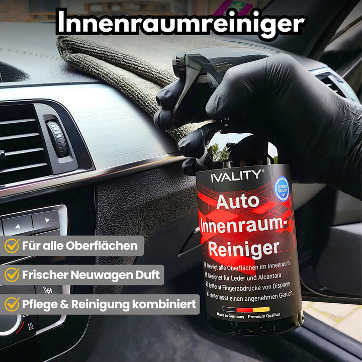 Autopflege komplett Bundle - Reiniger & Versiegelung für alle Oberflächen