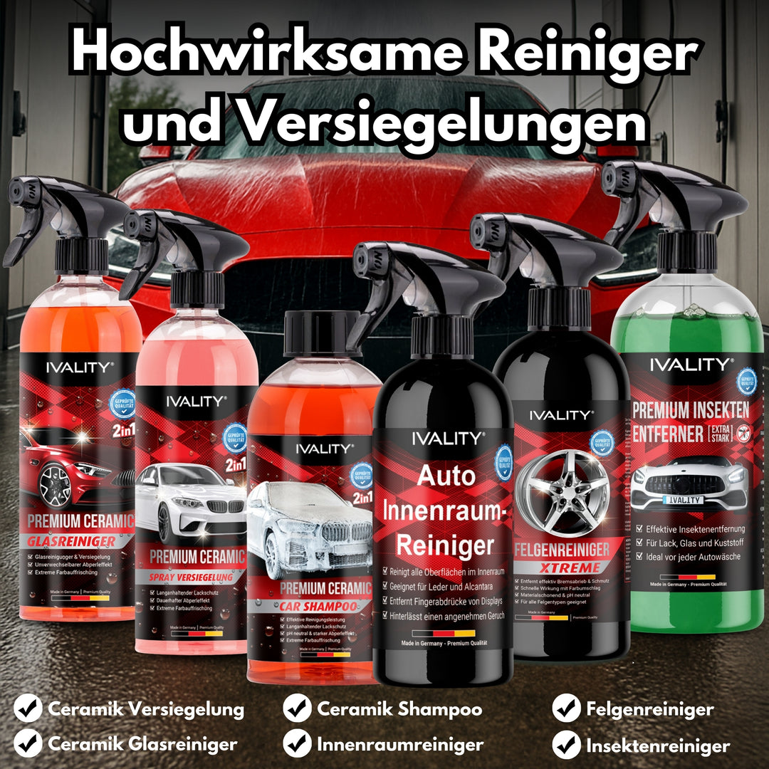 All in One Premium Autopflege Sparbundle + Magnete - 27 Teile.