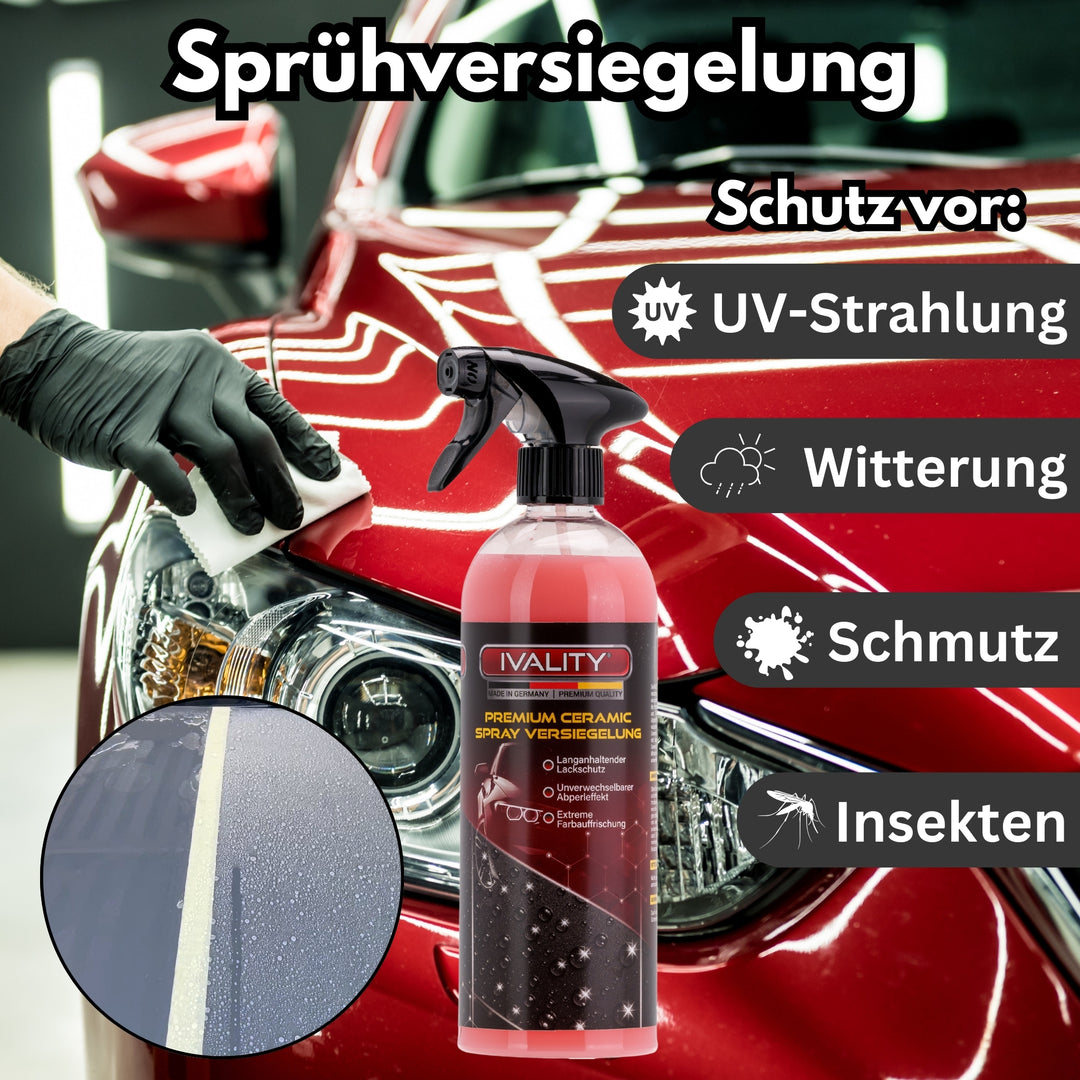 Autopflege komplett Bundle - Reiniger & Versiegelung für alle Oberflächen