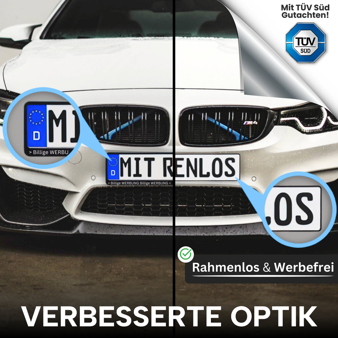 Magnet Kennzeichenhalter + Trockentuch XXL 1800 GSM