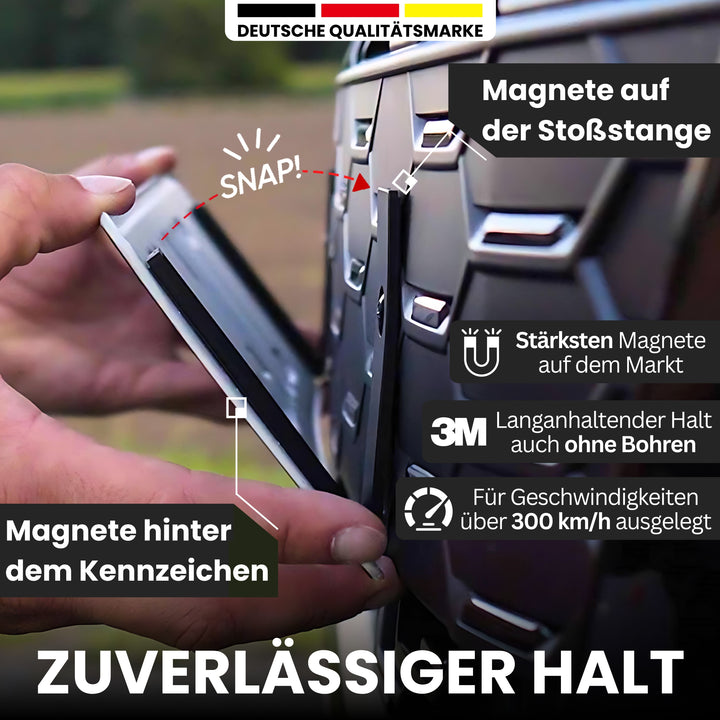 Magnet Kennzeichenhalter + Trockentuch XXL 1800 GSM