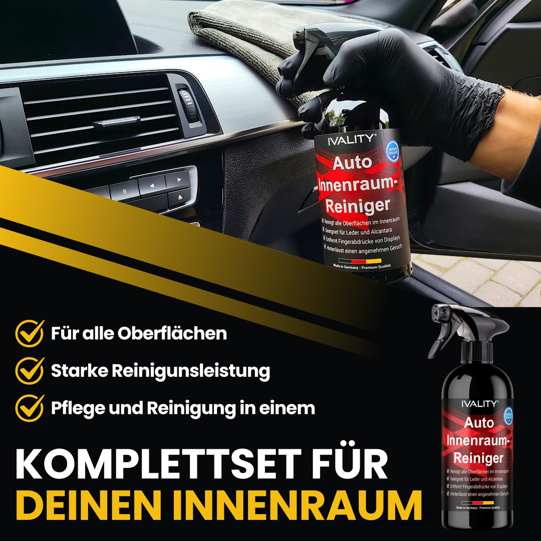 Innenraumreiniger - Universalreiniger für Armaturen, Displays, Polster und Kunststoffe