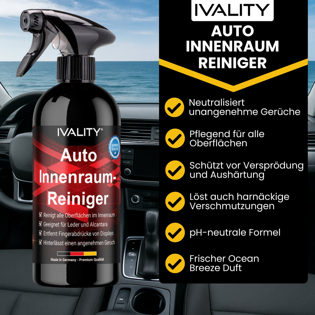 Innenraumreiniger - Universalreiniger für Armaturen, Displays, Polster und Kunststoffe