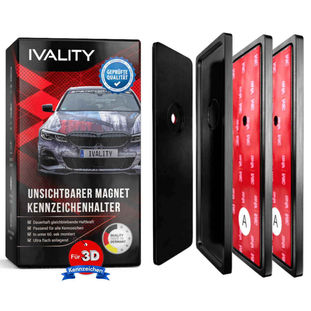 IVALITY Magnet Sparbundle - Magnethalter für 1 Auto + 50x80 Trockentuch mit  unglaublichen 1800 GSM