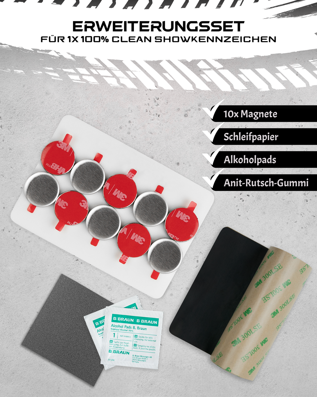 Magnet Kennzeichenhalter für ALU & 3D - Magnete hinter der Stoßstange –  Ivality